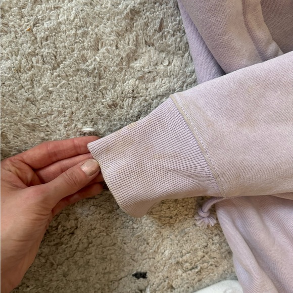 Light purple champion cropped hoodie, used, size Small - Picture 4 of 6